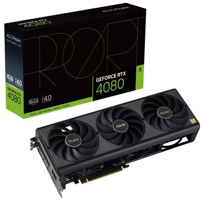 ASUS nVidia GeForce PROART-RTX4080-16G 16GB GDDR6X, 2505 MHz Boost Clock, RAM 22.4 Gbps, HDMI x1, DP x3