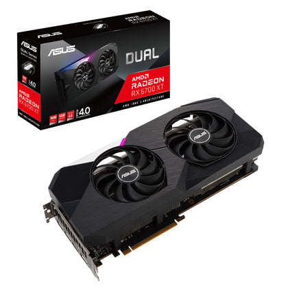 ASUS AMD Radeon DUAL-RX6700XT-12G RX 6700 XT Gaming Graphics Card, 12GB GDDR6, OC Mode - 2453 MHz (Boost Clock)