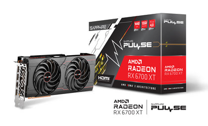 SAPPHIRE PULSE AMD RADEON™ RX 6700 XT Gaming 12GB Graphics Card, GDDR6 HDMI/TRIPLE DP,Boost Clock: Up to 2581MHz, 12GB/192 bit DDR6. 16 Gbps Effective Sapphire