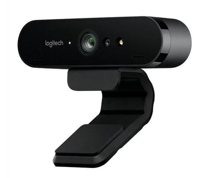 Logitech BRIO 4K Ultra HD Webcam HDR RightLight3 5xHD Zoom Auto Focus Infrared Sensor Video Conferencing Streaming Recording Windows Hello Logitech