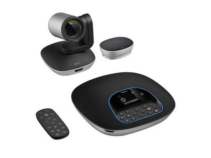 Logitech CC3500e Conference Cam Group HD Video Conferencing Webcam for Med-Large Meeting Rooms 1080p Pan Tilt Zoom Camera & Speakerphone BT NFC Logitech