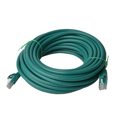 8Ware CAT6A UTP Ethernet Cable 50m Snagless Green - Reliable Networking Solution from GoodMayes Online