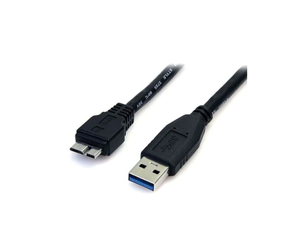 8Ware USB 3.0 Cable 1m A to Micro USB B - Black | High-Speed Data Transfer