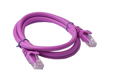 8ware Cat6a UTP Ethernet Cable - 1m (Snagless, Purple