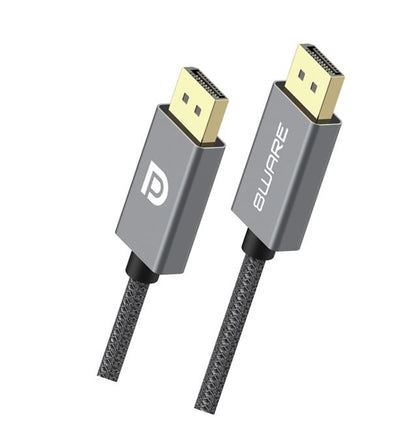 8ware Pro Series DisplayPort Cable - Gray Metal