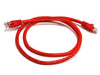 8ware Cat6a UTP Ethernet Cable - 25cm Snagless Red