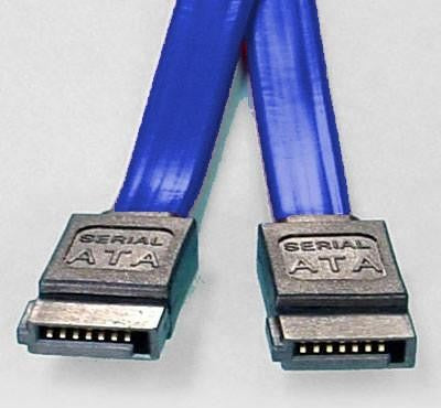 8Ware SATA 3.0 Data Cable - Blue, 0.5m Male to Male Straight 180° to 180°