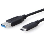 8Ware USB 3.1 Cable Type-C to A Male-to-Male Black 1m - High-Speed Data Transfer