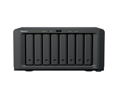 Synology DiskStation DS1825+ 8 Bay NAS, Diskless 3.5' HDD/SSD (0/8), 2x M.2 NVMe (0/2), AMD Ryzen V1500B 4 Core 2.2GHz, 4GB RAM