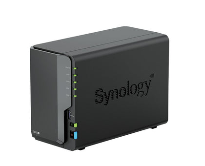 Synology DiskStation DS225+ 2-Bay 3.5' Diskless, Intel Celeron CPU, 2GB RAM, 1x 2.5GbE, 1x 1GbE, 2x USB 3.2, Synology Drives Only
