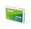 ACER SA100-480GB 2.5″ SATA lll SSD Writing Speed 493 MB/s Reading Speed 560 MB/s BL.9BWWA.103 - 3 Year Warranty