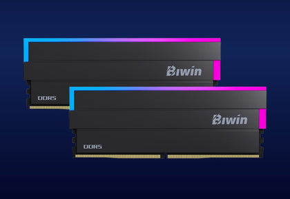 BIWIN DDR5 Memory DW100 RGB Memory 6000MHz 32GB (16GB*2) CL30-38-38-76 1.35V BLACK B5DW100326030ER2G-CB001