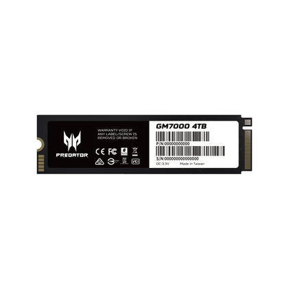 PREDATOR GM7000 4TB (with HS) NVMe PCIe SSD Dram cache , Read up to 7400, write up to 6700 MB/s  (TLC) can go with free Heatsink