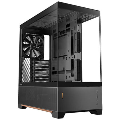 Antec C6 WOOD - Black, Mid Tower, ATX/Micro-ATX/ITX, Tempered Glass, USB-C 10Gbps, 3 PWM Fans, 360mm Radiator, 450mm GPU, 2Yr Wty