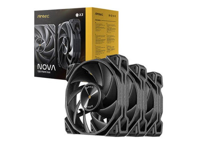 Antec Nova 120PWM Fan with Speed Controller 3pk