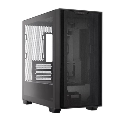 ASUS A21 Micro-ATX Black Case, Mesh Front Panel, Support 360mm Radiators, Graphics Card up to 380mm, CPU air cooler up to 165mm (BTF)