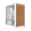 Corsair FRAME 4000D WOOD RS Modular Mid-Tower PC Case - White/Oak, E-ATX ATX mATX ITX, TG wood, 430mm GPU, 170mm CPU, 360mm rad, USB-C, vert GPU