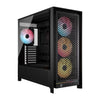 Corsair FRAME 5000D RS ARGB High-Airflow Mid-Tower PC Case - Black, ATX, 450mm GPU, 175mm CPU cooler, 360mm rad, 4x RS140 ARGB, 1x USB-C 3.2