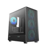 DeepCool CC350 4F Mid Tower Micro ATX Case. 4 Pre-installed Fans, USB3.0 x1, USB2.0 x2, Audio x1