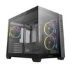 DeepCool CG330 3F M-ATX, Support BTF back-plug motherboard, USB3.0 x1,USB2.0 x2,Audio x1,Pre-installed with 3 PWM ARGB fans