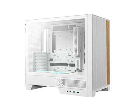 DeepCool CL660 WH Innovative Compartmentalized Optimized ATX Case Pre-installed Dual ARGB Fans, Build-in Atmosphere