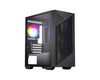 MSI PRO FORGE M050A Mini-Tower, mATX/ITX, GPU 300mm, CPU 160mm, PSU 170mm, 4 slots, 4×RGB fans, 2×2.5', 2×3.5', 120/240mm top rad, 388×200×423mm