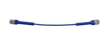 8ware Ultra-Thin Flexible CAT6 Cable 0.5M - Blue Colour 90° Angled RJ45 Connectors Ethernet Network LAN Patch Cord