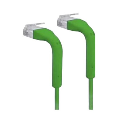 8ware Cable Single Unit Cat6 RJ45 90 Degree 50cm Green Ethernet Cable Both End Bendable to 90 Ultra-Thin 3mm Diameter