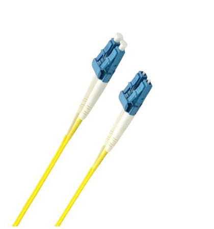 8ware Fibre UPC LC-LC Single Mode OS2 Dual-core Optic Duplex Armored Low smoke zero halogen (LSZH) cable Yellow 1.5M