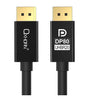 Oxhorn 4K DisplayPort 2.1 DP80 Cable 3m Male to Male V2.1 16K@60Hz Gold-Plated Aluminum High Speed VESA Certified  for Gaming Monitor TV PC Laptop