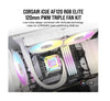 Corsair AR120 White, 120mm iCUE ARGB Fan, ARGB-compatible, PWM,  Low Noise 10dBA, High Airflow 58 CFM Case Cooling. Single Pack