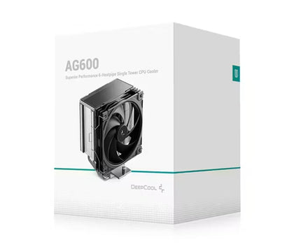 DeepCool AG600 ARGB Superior Performance 6 Heatpipe Single Tower CPU Cooler