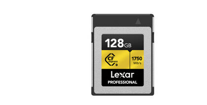 Lexar Professional Cfexpress Type B gold series 128GB – CFexpress Type B 1750MB/s read, 1500MB/s write,minimum sustained write speeds of 1300MB/s1