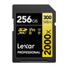 Lexar Professional 2000x 256GB SDHC™/SDXC™ UHS-II Card GOLD Series 256GB – C10, UHS-II (U3), V90, up to 300MB/s read, 260MB/s write