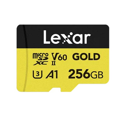 Lexar  FMLSD-GOLD-256GB up to 280MB/s read, up to 180MB/s write 10, A1, V60, FULL-HD & 4K Video