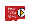 Lexar PLAY microSDXC™ UHS-I card 128GB Class 10, U3, V30, A2, up to 205MB/s read, up to 140MB/s write 128GB – Class 10, U3, V30, A2, up to 205MB/s rea