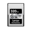 Lexar Professional  CFexpress ™Type  A  card Silver series 320GB -- CFexpress Type A Professional Silver Series, up to 800MB/s read, 700MB/s write