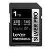 Lexar Professional SILVER PRO 1TB SDXC™ UHS-II Card 1TB—C10,  UHS-II(U3), V60,  Silver Pro, up to 280MB/s read, 160MB/s write