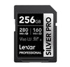 Lexar Professional SILVER PRO 256GB SDXC™ UHS-II Card 256GB—C10,  UHS-II(U3), V60, Silver Pro,  up to 280MB/s read, 160MB/s write