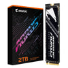 Gigabyte AORUS Gen4 7300 SSD 2TB PCIe4x4 NVMe1.4 M.2 2280 3D TLC DDR4 2GB 7300/6850MB/s 80×22×3.5mm MTBF1.6M 8.1W/7.4W 5yr/1400TBW
