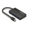 Simplecom CH350 SuperSpeed USB-C to 4xtUSB-A Hub USB 3.2 Gen1, 5Gbps, plug & play, bus-powered, ABS, 76×41×11mm, 35g, 15cm cable, Win/macOS compatibe