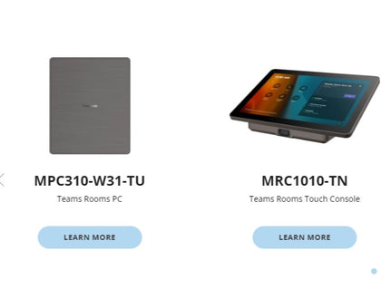 Viewsonic Small and Medium Room MTR. Bundle for Microsoft Teams Rooms includes computing engine MPC310-W31-TU and touch console MRC1010-TN