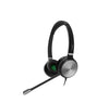 Yealink YHS36 E2 DUAL, Wideband Headset for IP phone, Monaural Ear, RJ9 Headset Jack, Noise-canceling Microphone, Hearing Protection, Leather Ear C.