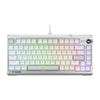 ASUS TUF Gaming K4 Magnetic - White, magnetic switches, 8000Hz polling, 0.1–3.3mm actuation, RGB, hot-swappable, PBT keycaps, USB-C