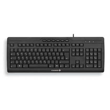 (LS) Cherry Stream Xt Black USB/PS2 corded multimedia keyboard