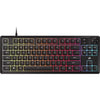 Corsair K55 CORE TKL RGB Gaming Keyboard, 1000Hz, 12KRO, rubber-dome switched, USB 2.0 wired, dedicated media/WIN lock, iCUE support