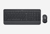 Logitech MK650 Wireless Keyboard & Mouse - Graphite for Business