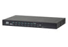ATEN 16A 8-Outlet 1U Metered & Switched eco PDU, Detachable front panel fits 19' racks with different depths, Supports RS-232 port