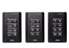 Aten 8 Button Control Pad in black color with 1 Gang US wall plate, 2 RS232, 2 relay, 1 Digital I/O and Ethernet connection support, 14 button layouts