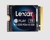 Lexar LNMPLAY001T-RNNNG Internal SSD Play 1TB M.2 2230 PCIe Gen 4x4 NVMe SSD up to 5200MB/s read, 4700MB/s write